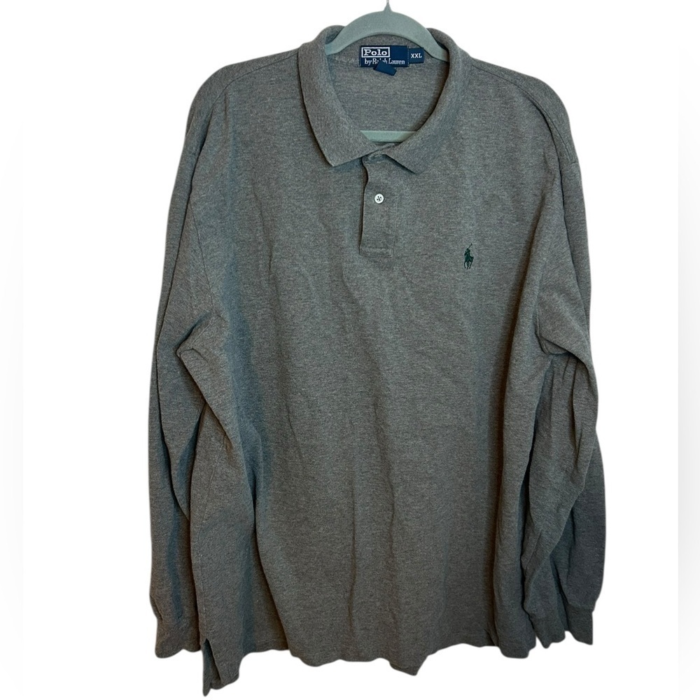 Polo Ralph Lauren Men's Gray Long Sleeve Polo Shirt